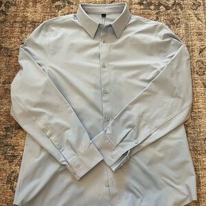 Men's lululemon commission long sleeve shirt light blue size medium